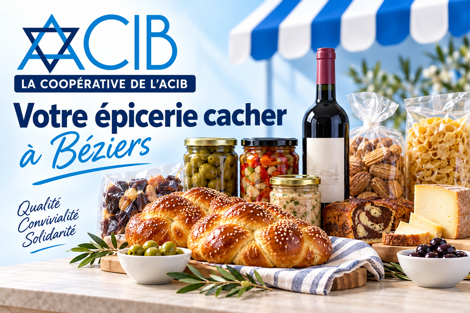La coopérative cacher de l’ACIB à Béziers : hallot, vin et produits d’épicerie